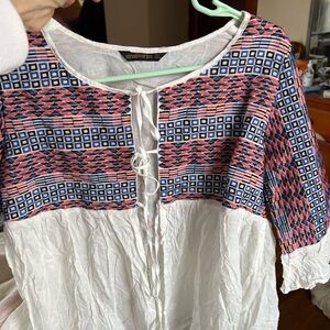 Colorful Geometric Women's Blouse